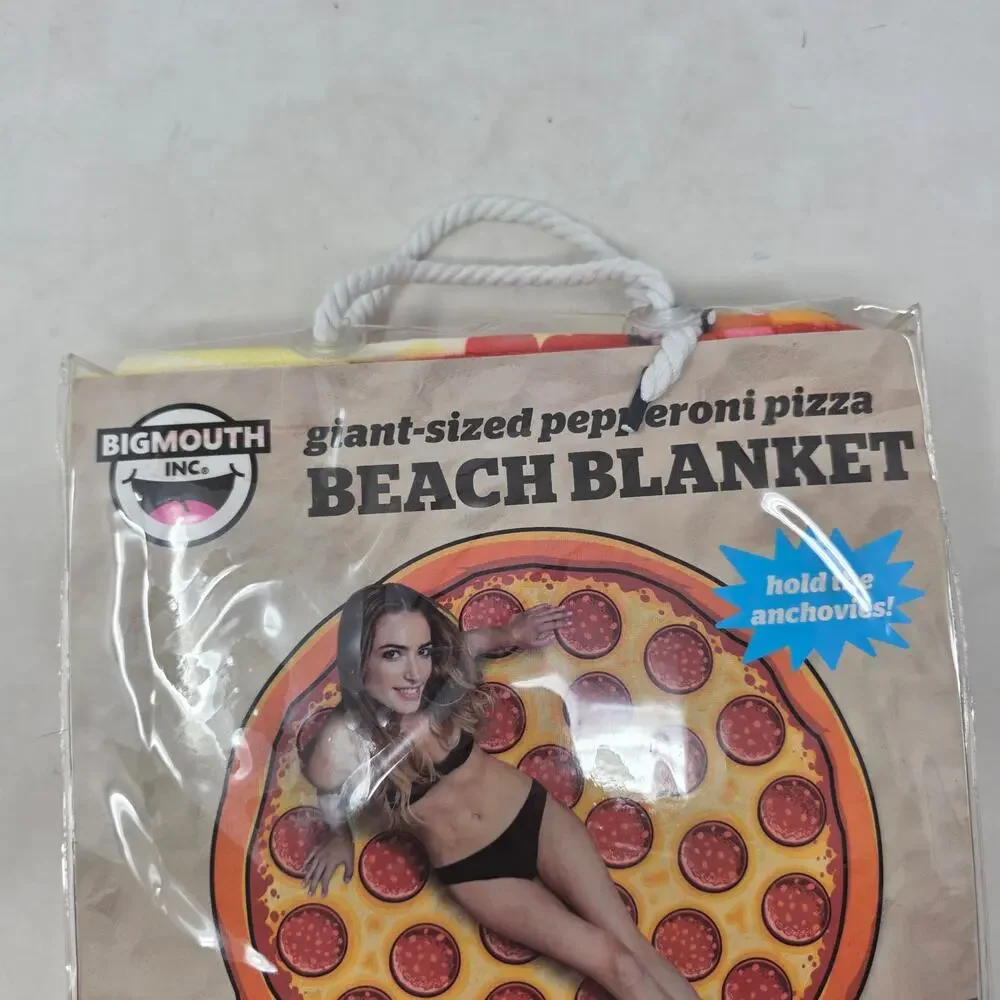 BigMouth Inc Pepperoni Pizza Beach Blanket 60x60 Novelty Pool Towel